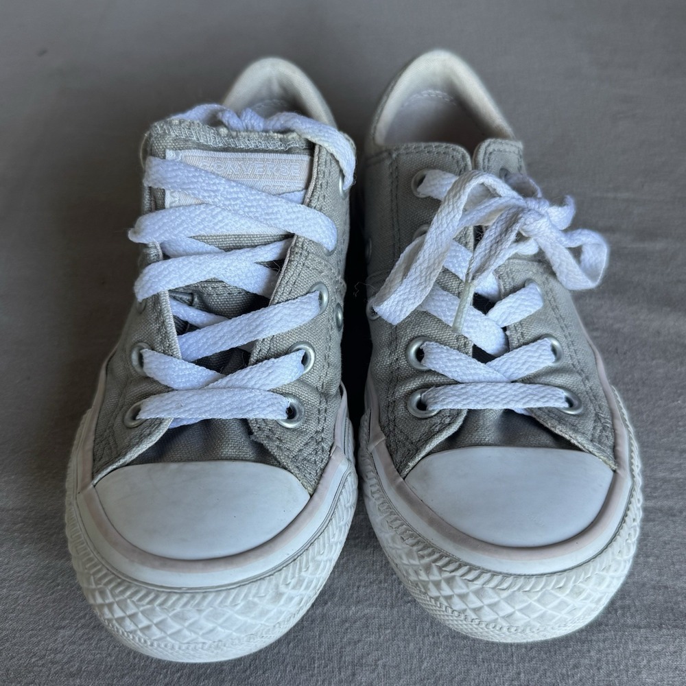 Size 11c - Converse Chuck Taylor All Star Kids Sneakers Gray 660908F - Picture 2 of 8